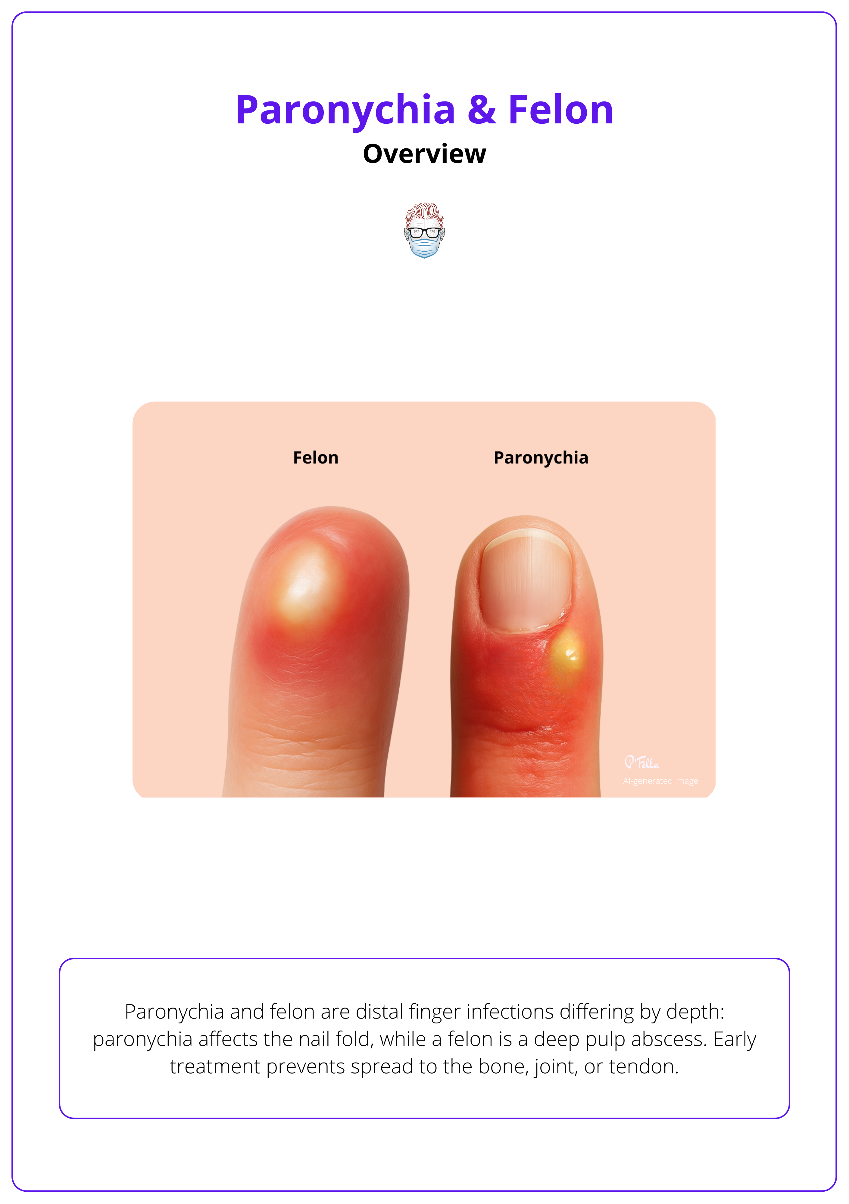 Paronychia and felon